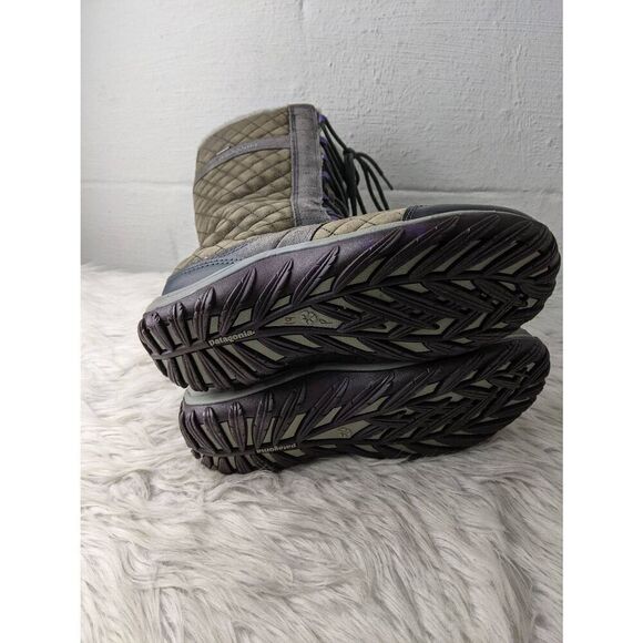 Patagonia Bucket Wintertide Quilted Waterproof Faux Fur High Boots Sable Women's - Picture 5 of 6